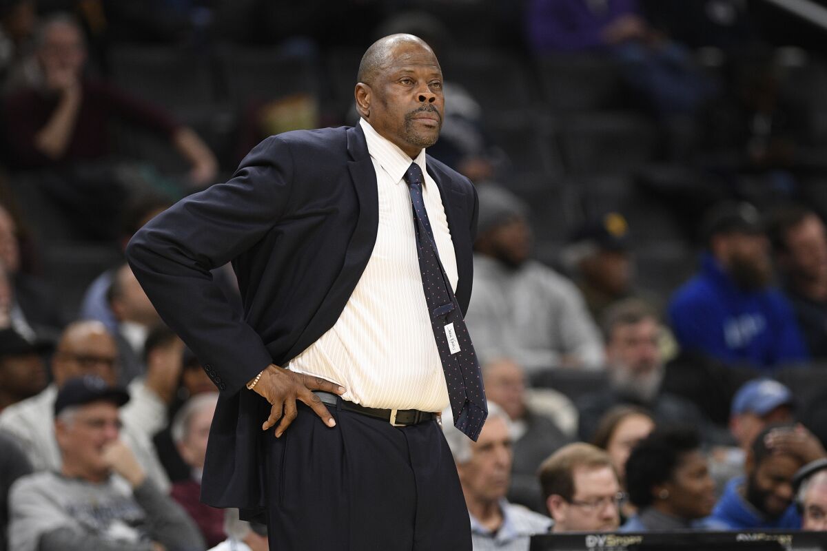 Coach Patrick Ewing is the only person from the Georgetown basketball team to become infected with the coronavirus.