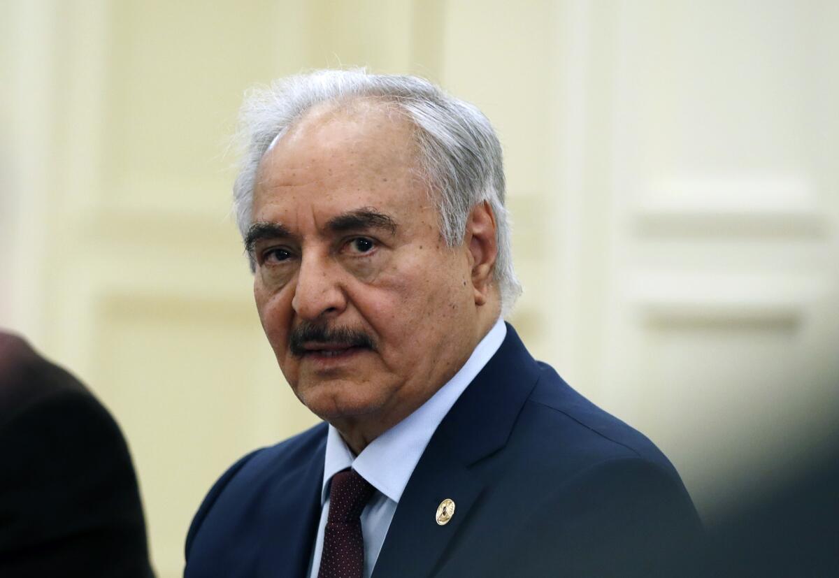 Libyan military commander Khalifa Haftar