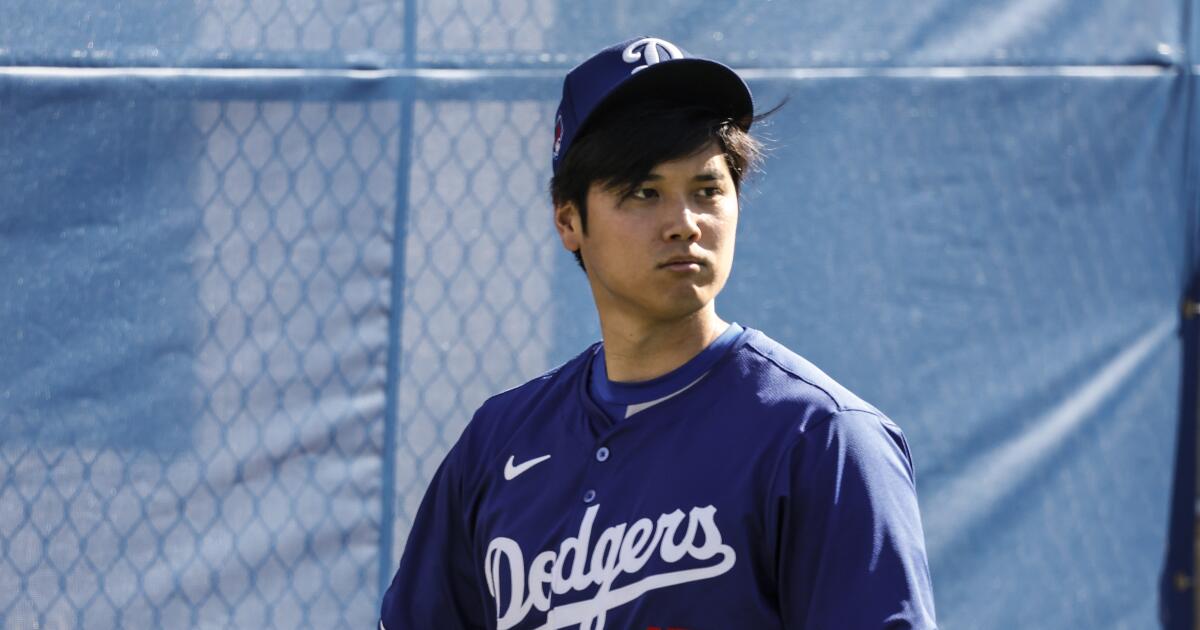 Shohei Ohtani des Dodgers a un gant mais ne l’attendez pas sur le terrain