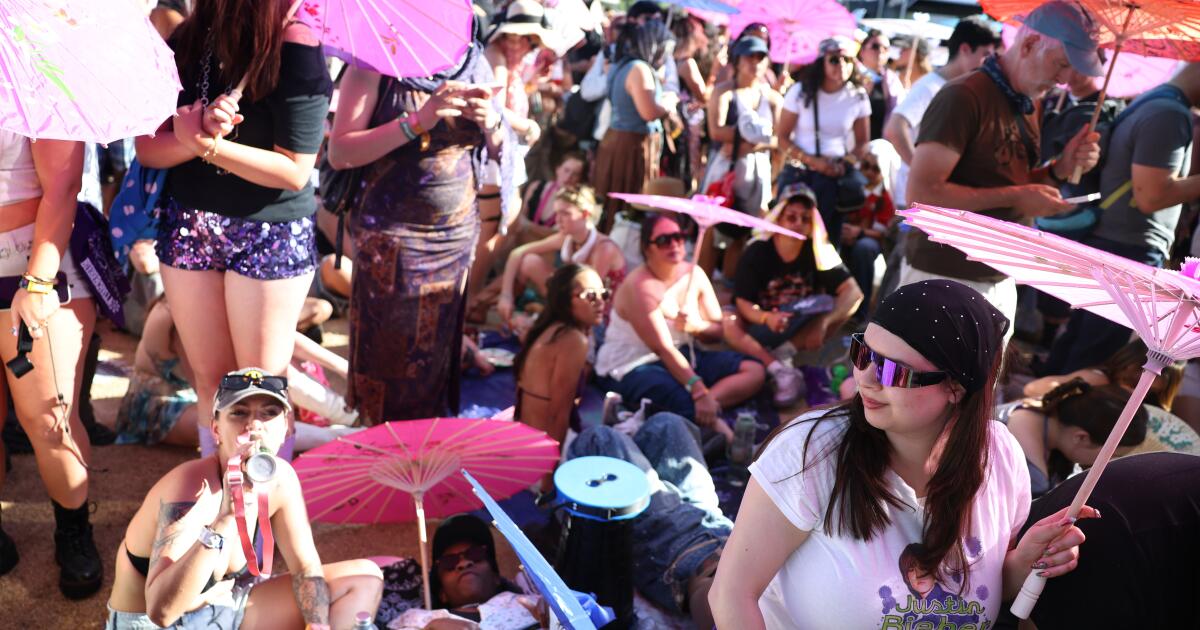 Coachella 2026 Day 2 updates: Flying over the festival; Jack White crushes early set at Mojave, Justin Bieber fans camp out all day