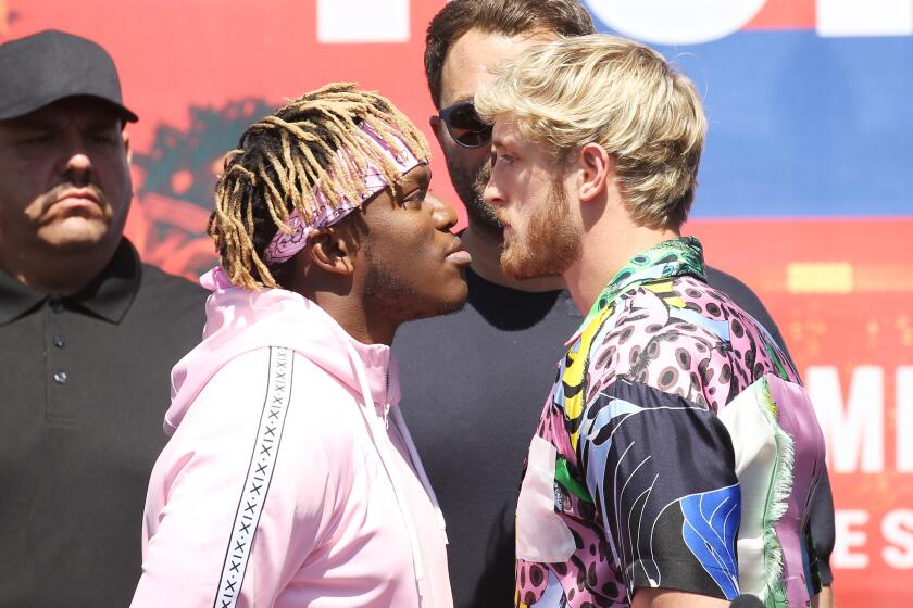 Olajide William Olatunji aka KSI (izq.) y Logan Paul se enfrentarán este sábado.