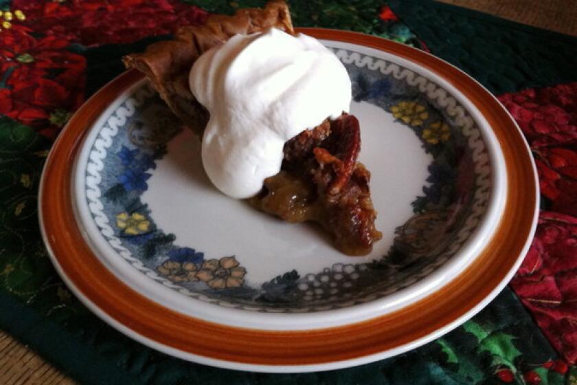 Pecan pie is a Christmas favorite of one Times Food staffer.