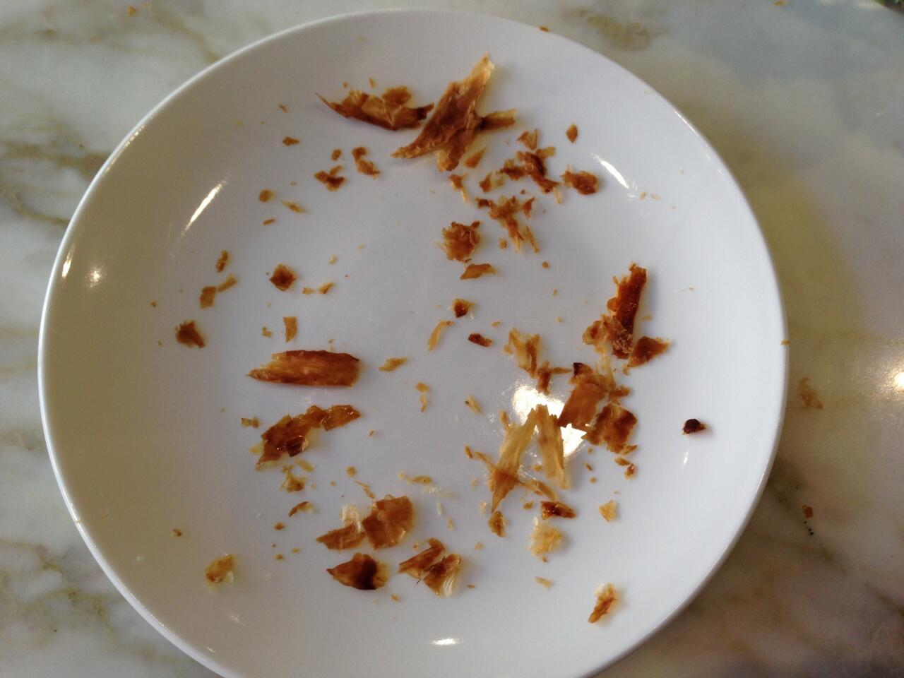 aftermath of the croissant at b. patisserie