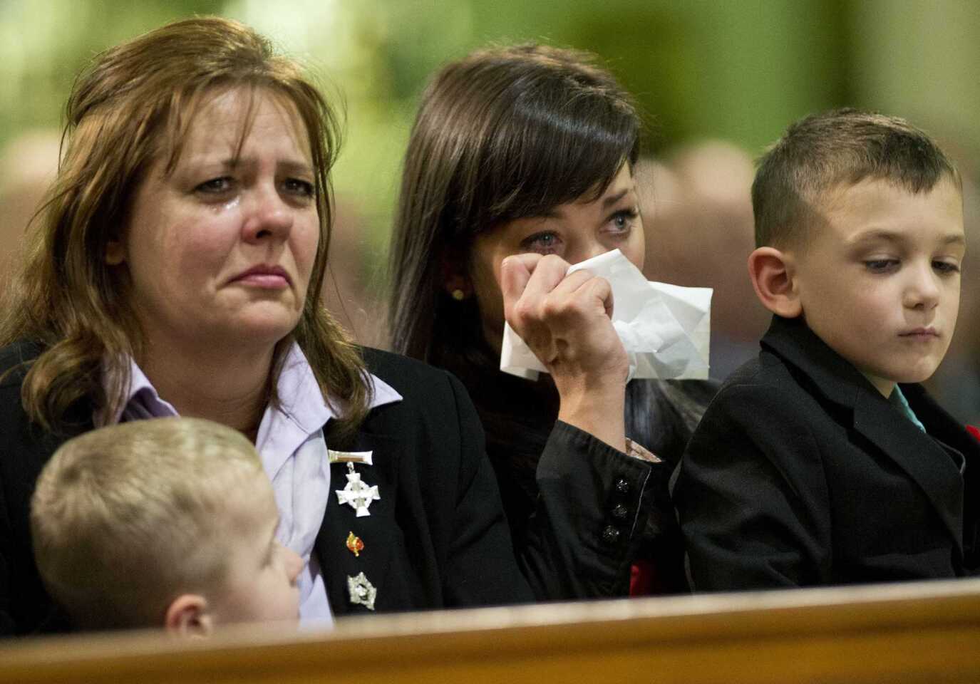 Kathy Cirillo attends the regimental funeral service for her son, Cpl. Nathan Cirillo, in Hamilton, Ontario