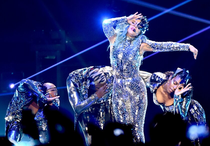 Lady Gaga and dancers