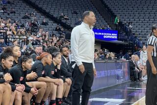 Coach Stan Delus of Etiwanda guided the Eagles to the Open Division girls' basketball championship 