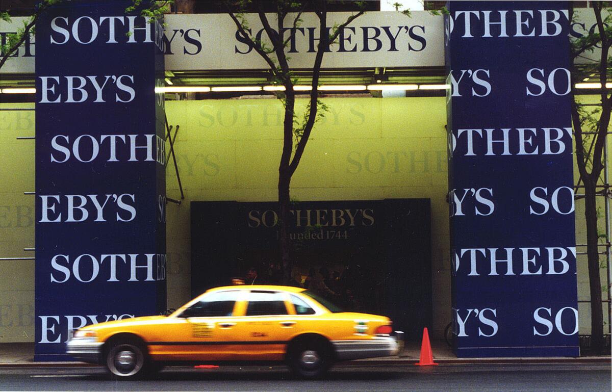 Southeby's Auction House in New York.
