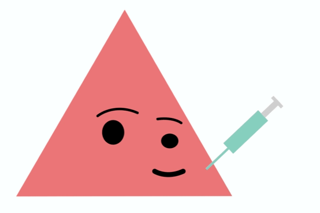 All Californians 16 and over can now get COVID-19 vaccine.
Here's how 2 Image of triangle character getting vaccinated