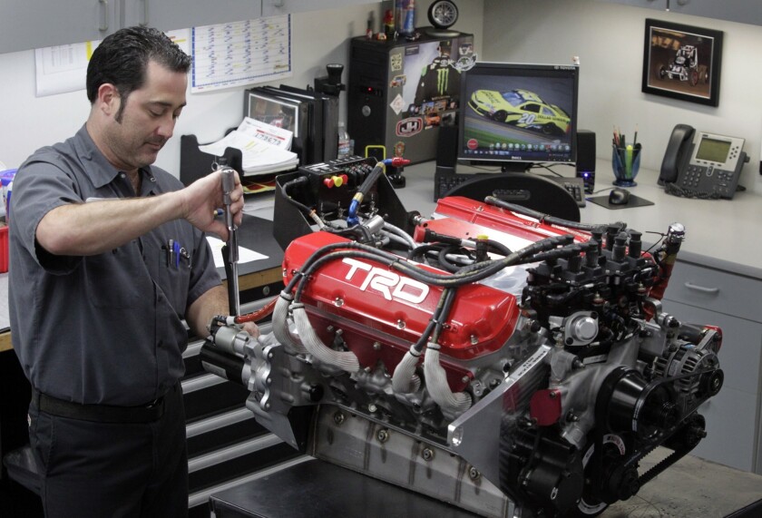 Toyota Racing Development in Costa Mesa builds engines for six NASCAR