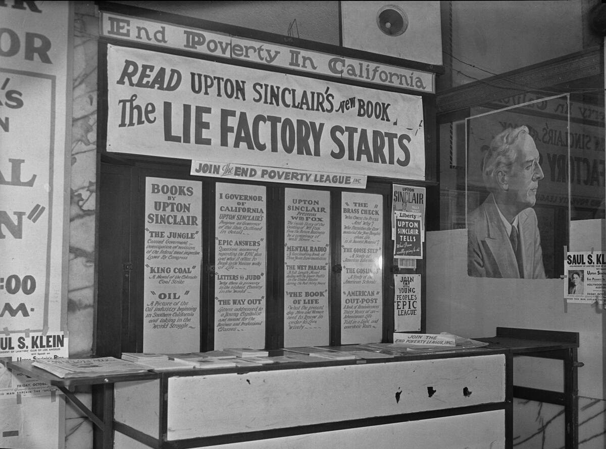 End Poverty in California campaign posters for Upton Sinclair