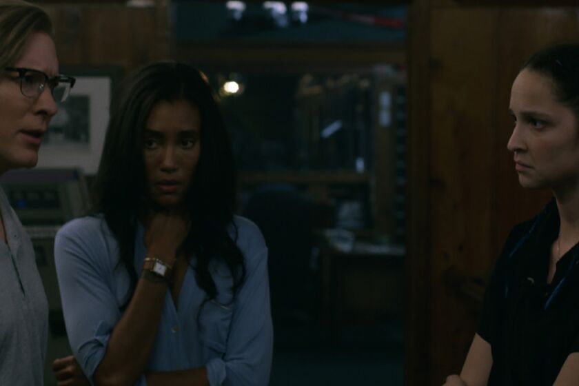 Joseph Sikora, from left, Annie Ilonzeh, Ruby Modine and Andrew Bachelor in the movie "Fear."