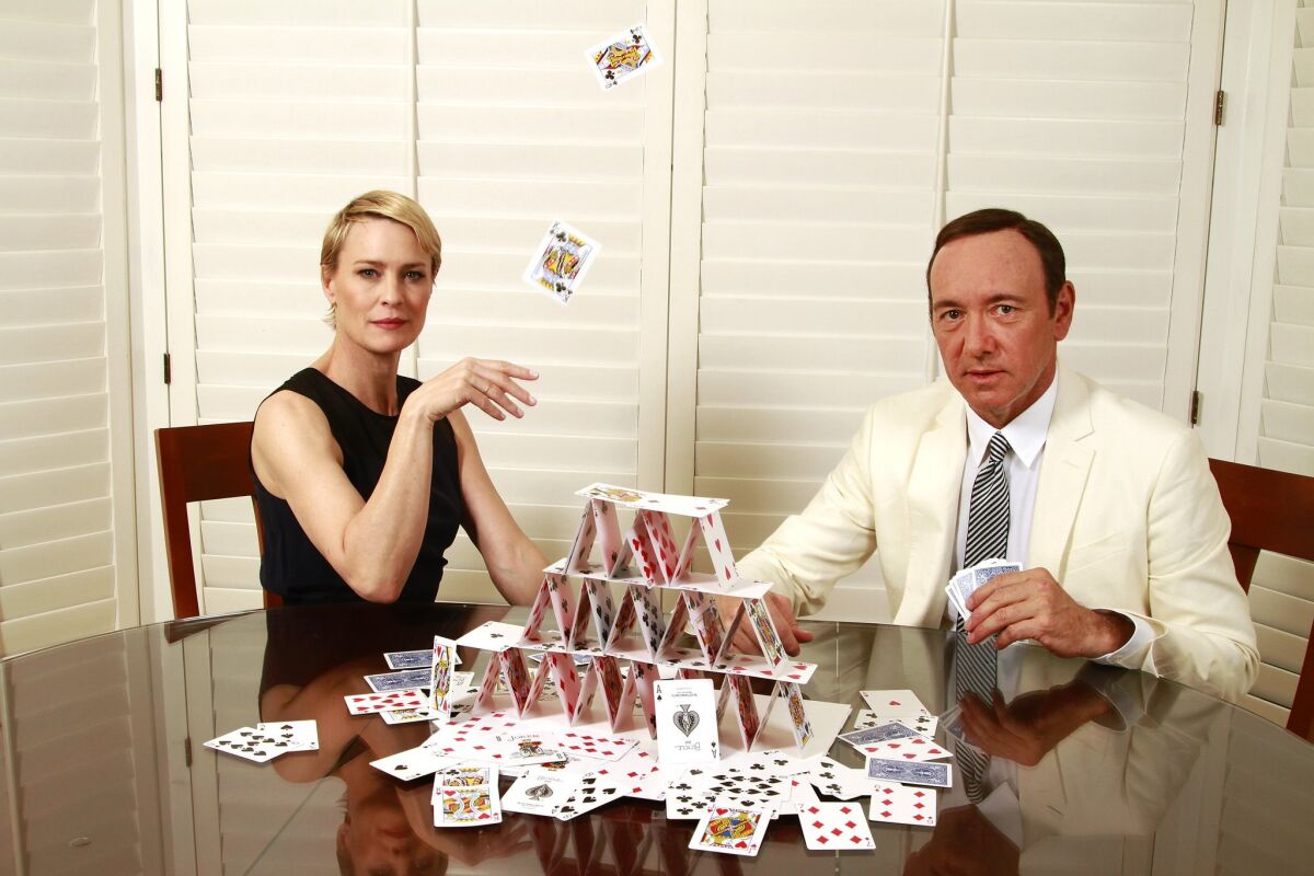 'House of Cards' stars Robin Wright and Kevin Spacey.