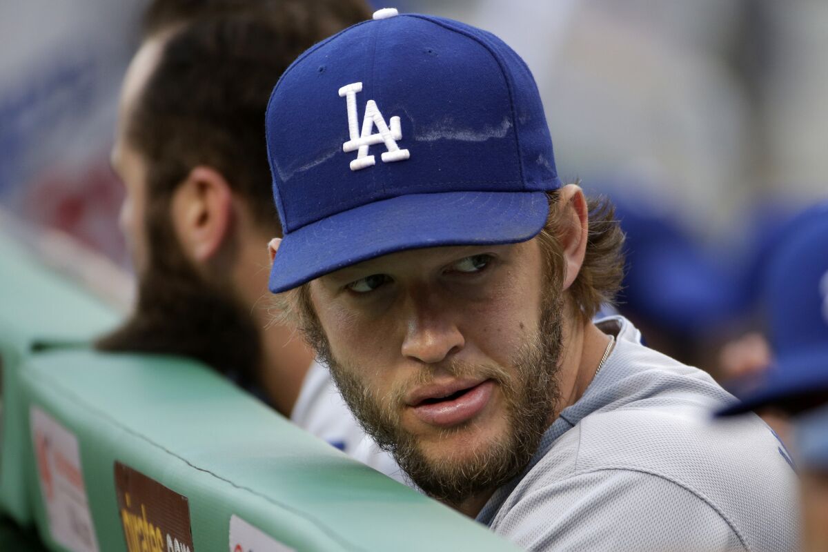 Clayton Kershaw has not pitched for the Dodgers since June 26 because of a herniated disk in his lower back and the club doesn't have a timetable for his return.