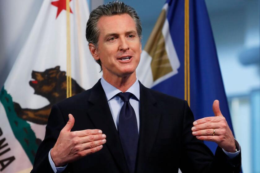 El gobernador de California, el demócrata Gavin Newsom.