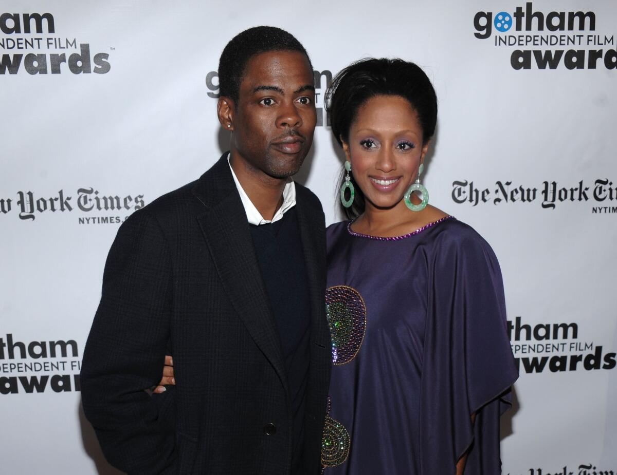 Chris Rock and Malaak Compton-Rock attend the Gotham Independent Film Awards in New York on Nov. 30, 2009.
