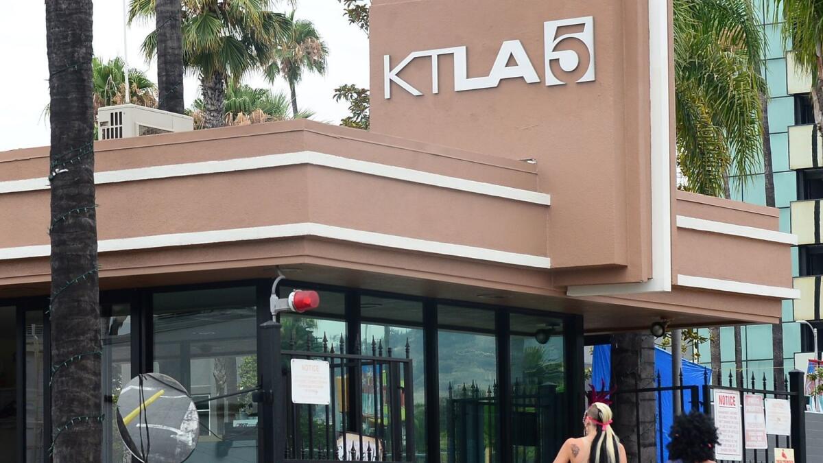 Los Angeles television station KTLA is owned by Tribune Media.