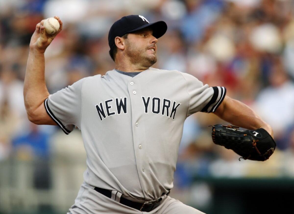 Roger Clemens pitched for the Yankees for six seasons.