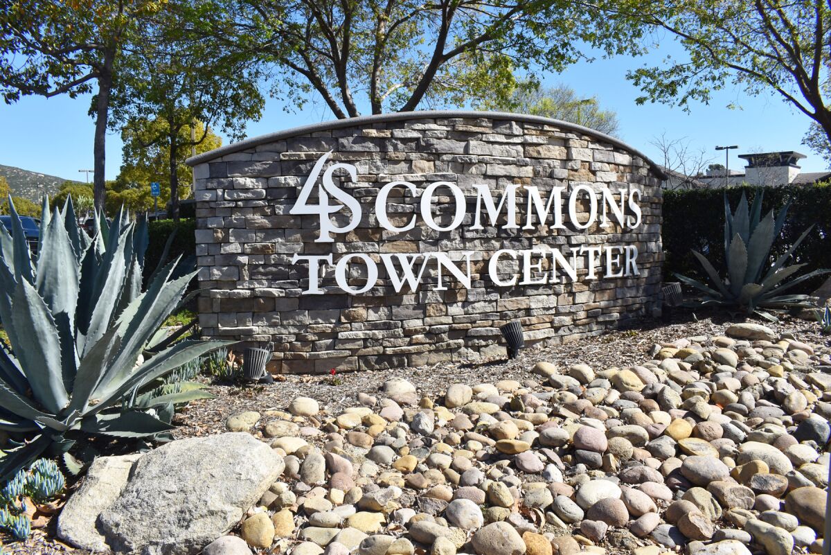 The 4S Commons Town Center entrance sign.