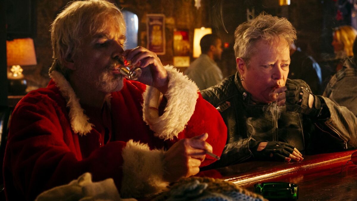 Billy Bob Thornton and Kathy Bates in "Bad Santa 2."