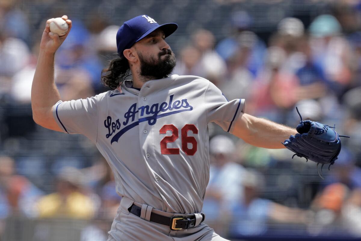 Tony Gonsolin struggles again and Dodgers lose series to Royals - Los  Angeles Times