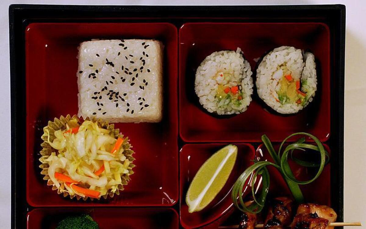 Rolled Sushi Bento