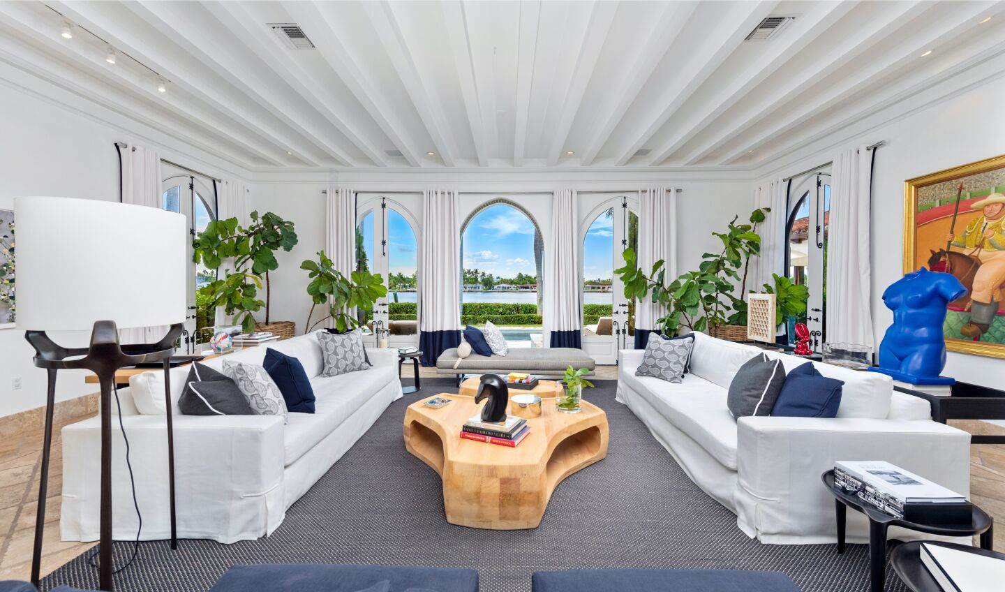 The living room.