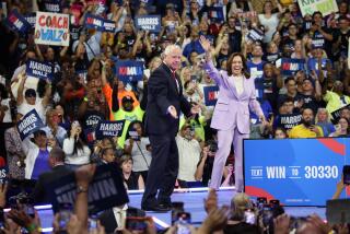 Las Vegas, Nevada-Aug. 10, 2024: Vice President Kamala Harris and Governor Tim Walz hold a campaign rally at University of Las Vegas Thomas & Mack Center on Saturday Aug. 10, 2024 in Las Vegas, Nevada (Jason Armond / Los Angeles Times)