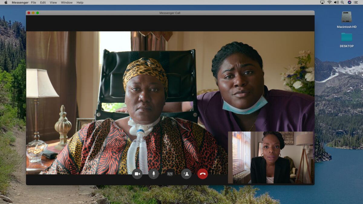 Danielle Brooks, right, shares the screen with her mother for the first time