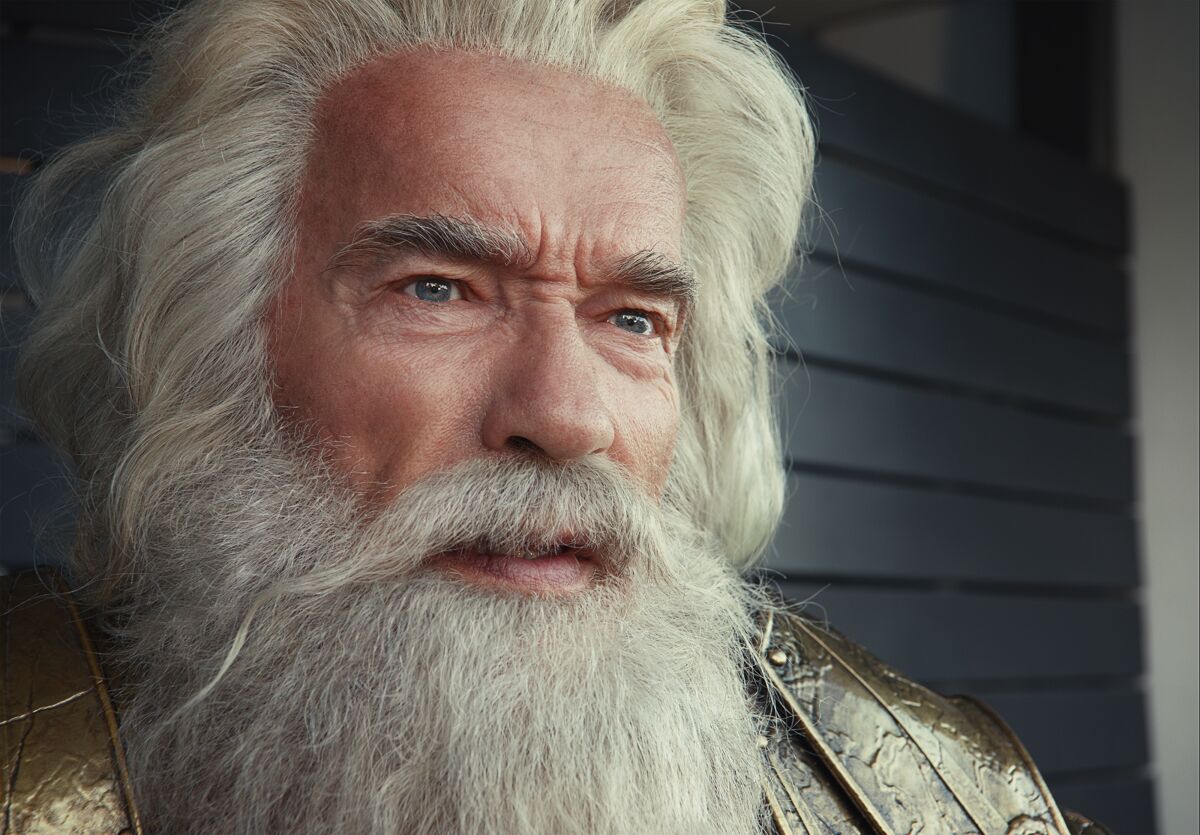 Closeup of a man with flowing white hair and beard.