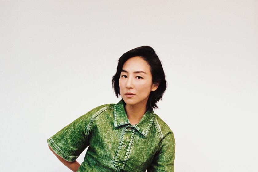 LOS ANGELES, CA - OCT 16: Greta Lee poses for a portrait at the A24 offices (Angella Choe / For The Times)