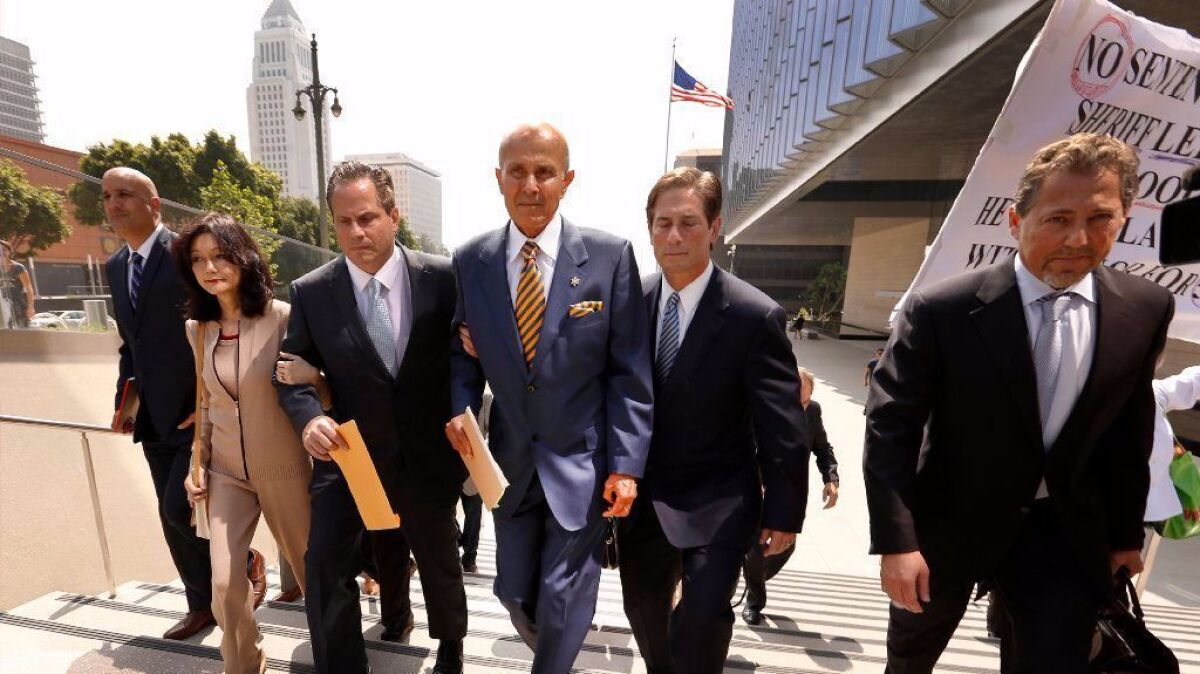 A federal judge has ruled that former Los Angeles County Sheriff Lee Baca should not be allowed to remain free while he appeals his obstruction of justice conviction.