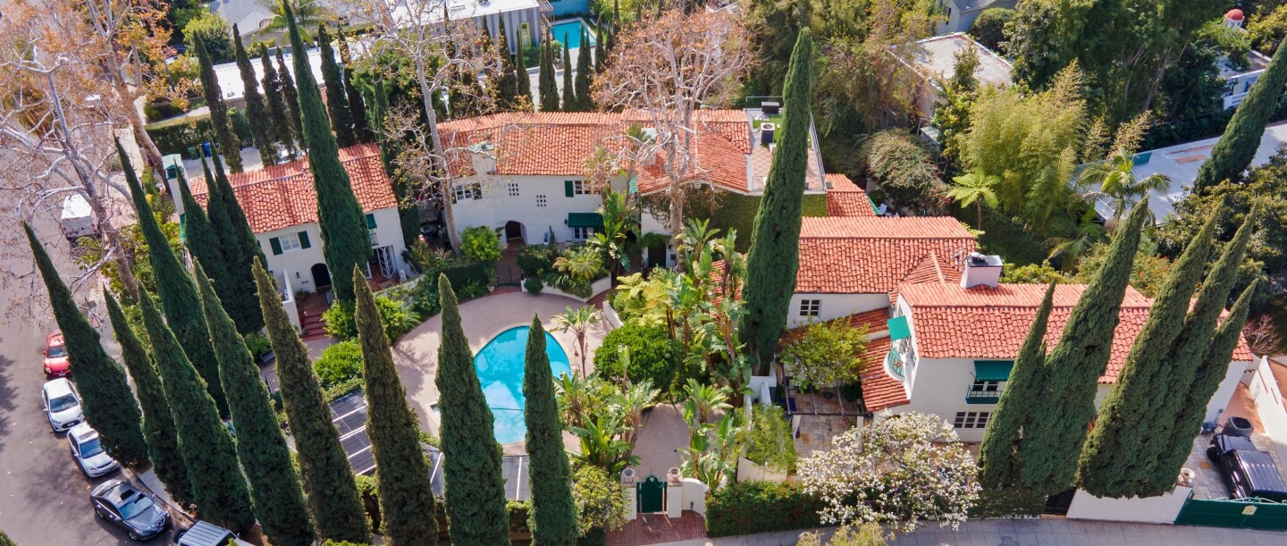 Built in 1926, the Spanish-style villa enjoys the status as a Los Angeles Historic Cultural Monument.