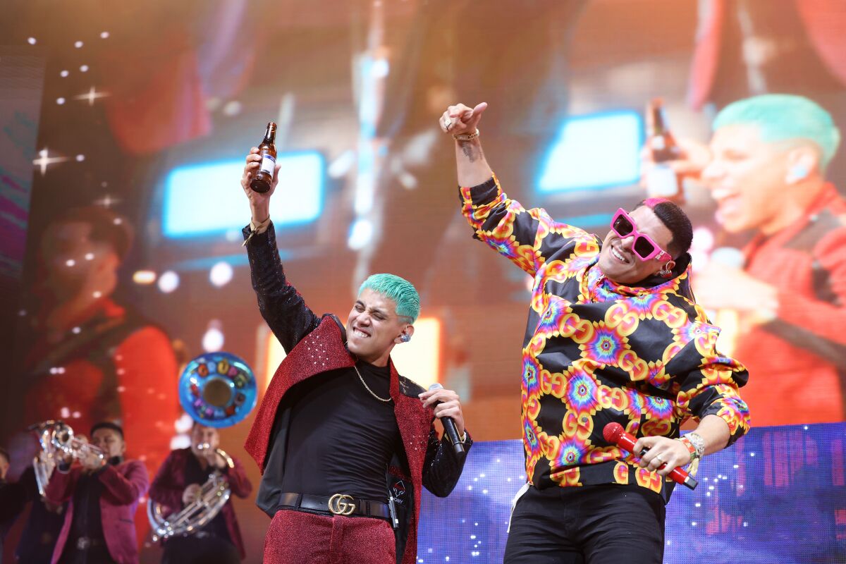 Grupo Firme performs at Coachella on Friday