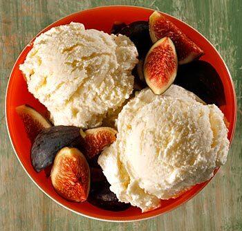 Guests won't be able to guess the secret ingredient. Recipe: Ricotta-honey gelato with orange