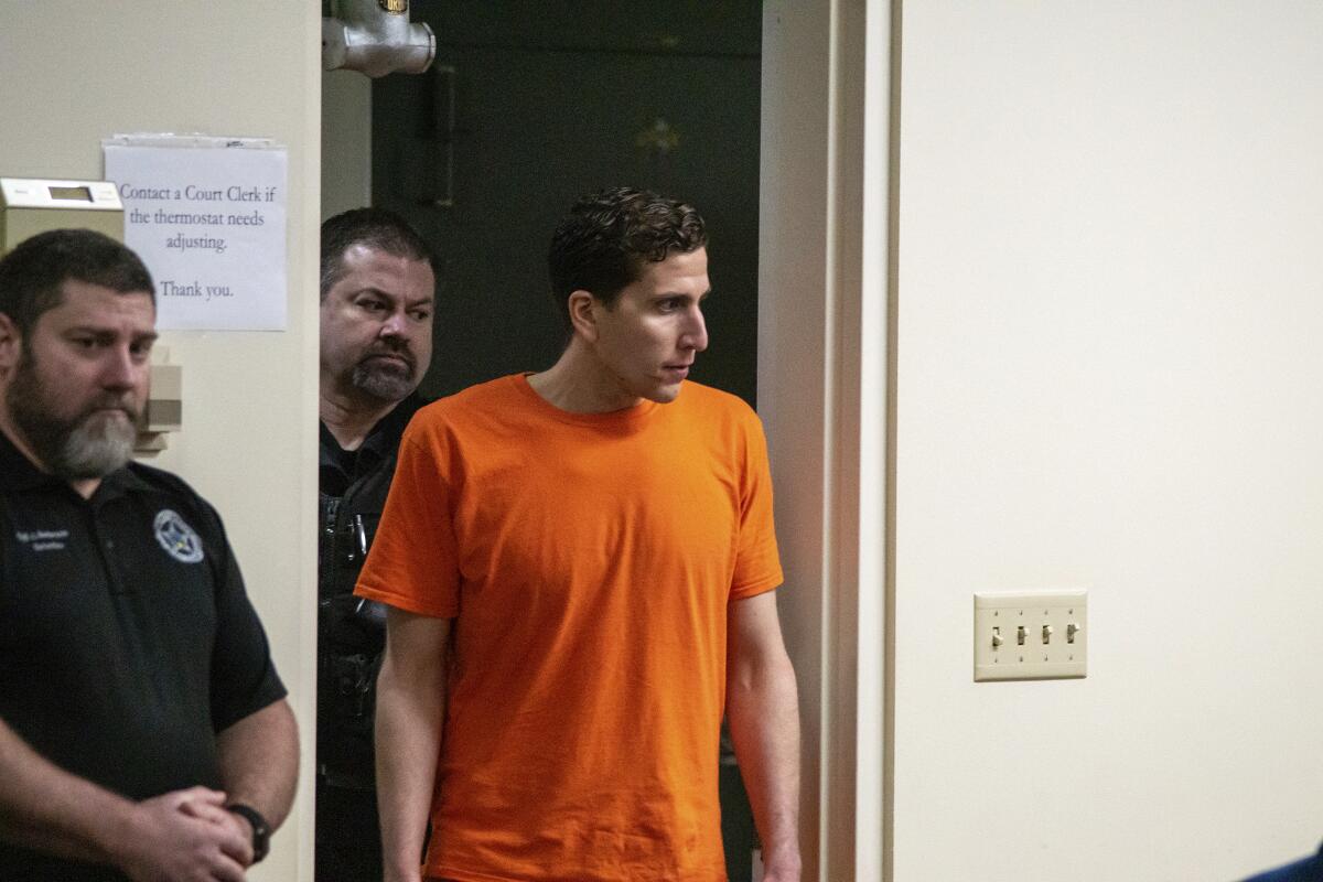Bryan Kohberger enters a courtroom in Moscow, Idaho.