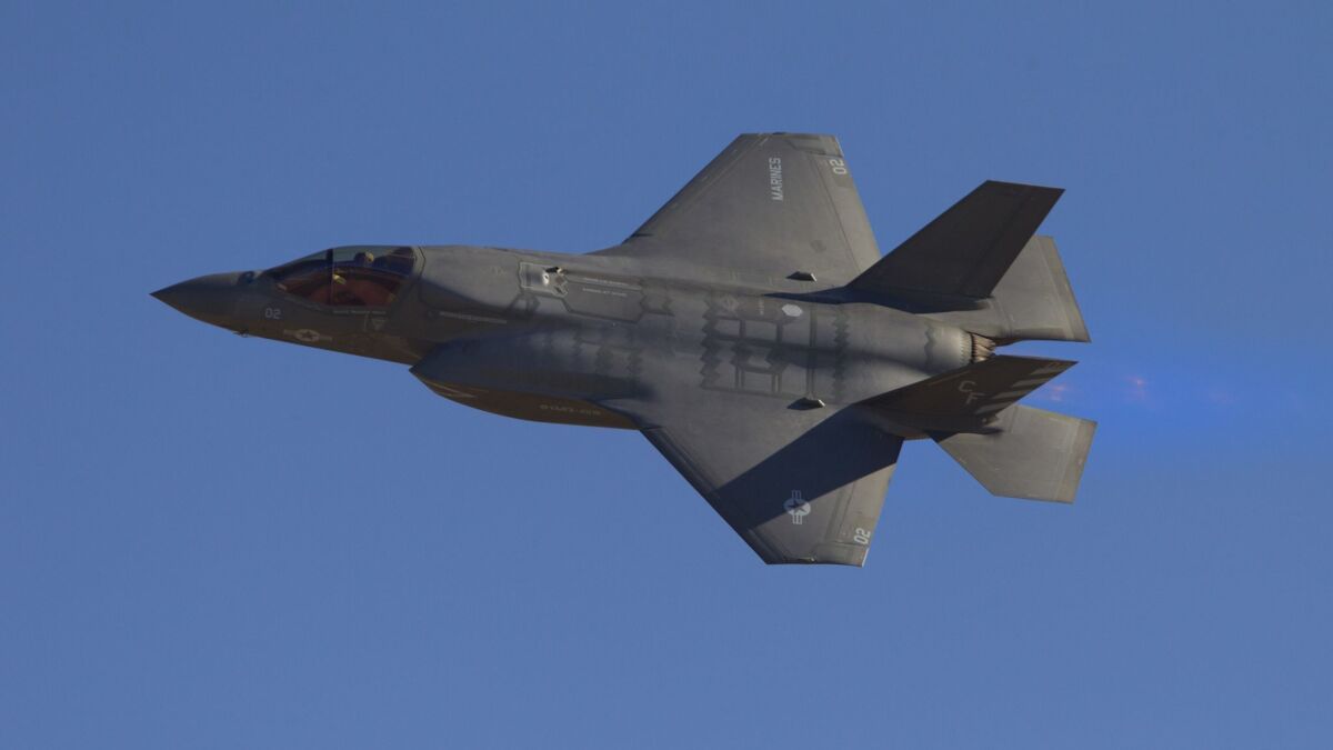 The F-35B Lightning II, Joint Strike Fighter demonstration at the MCAS Miramar Air Show.