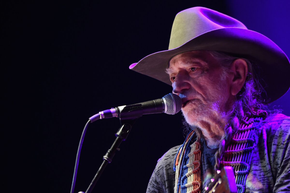 Willie Nelson performs at The Life & Songs of Kris Kristofferson produced by Blackbird Presents at Bridgestone Arena on March 16, 2016 in Nashville, Tennessee. (Photo by Rick Diamond/Getty Images for Essential Broadcast Media)