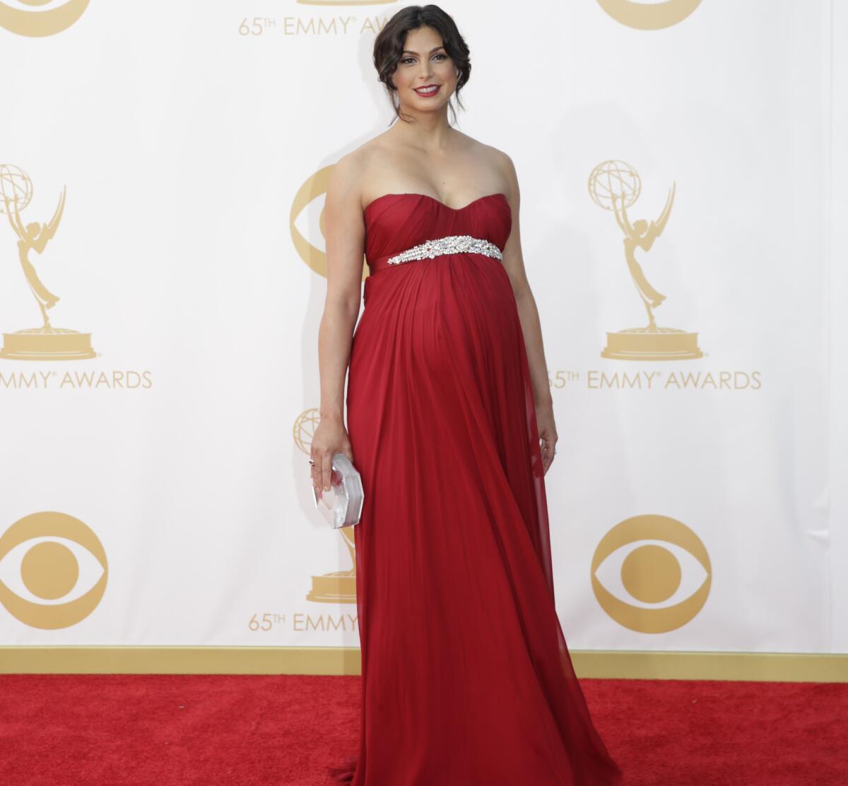 Morena Baccarin of "Homeland" gave birth to a baby boy.