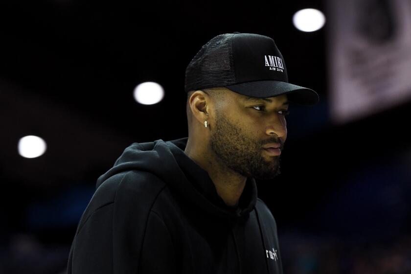 DeMarcus Cousins attends a BIG3 event Aug. 3 in Chicago.