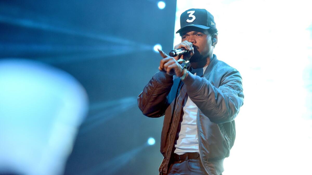 Chance the Rapper performs Saturday at Camp Flog Gnaw, the festival in Exposition Park in Los Angeles.