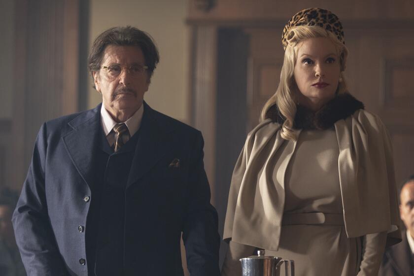 Al Pacino and Meadow Williams in "American Traitor: The Trial of Axis Sally"