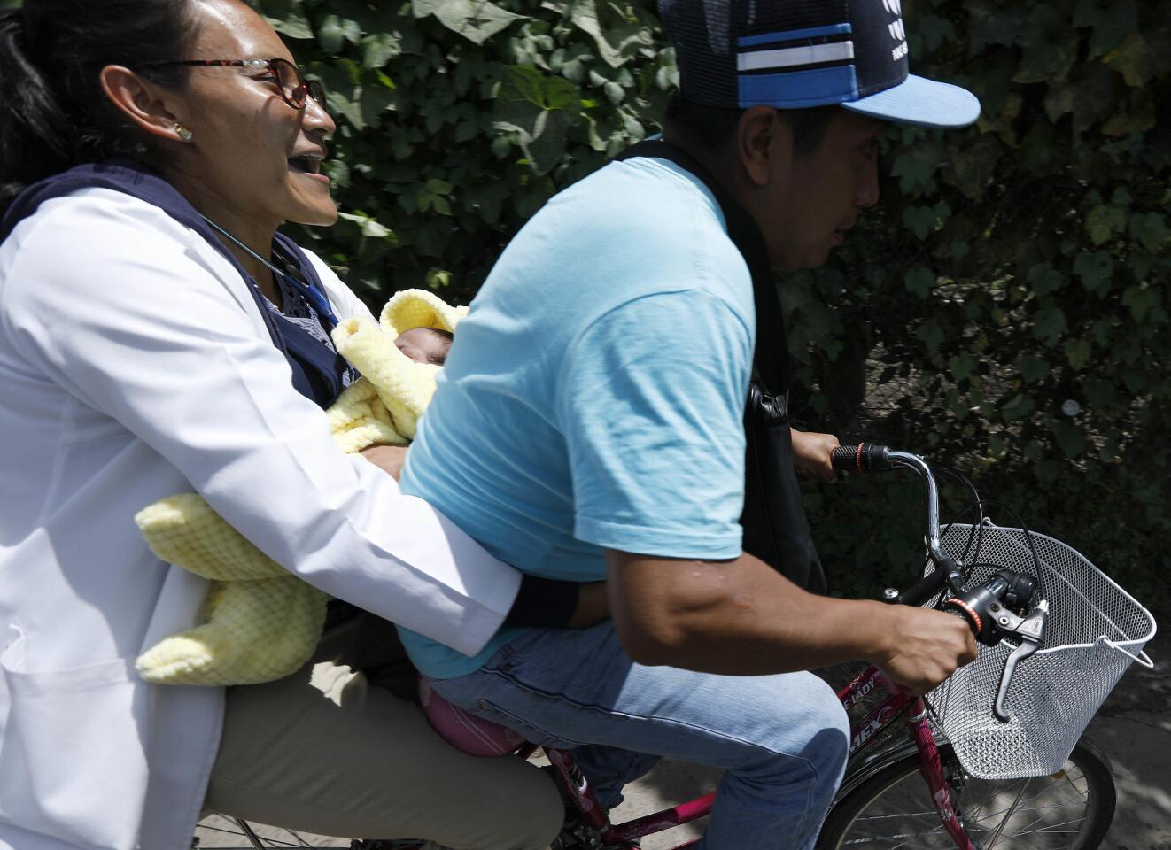 Recovery efforts in Xochimilco