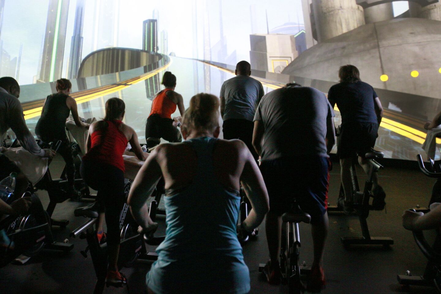 The Trip combines cinematic scenery with a cycling studio class