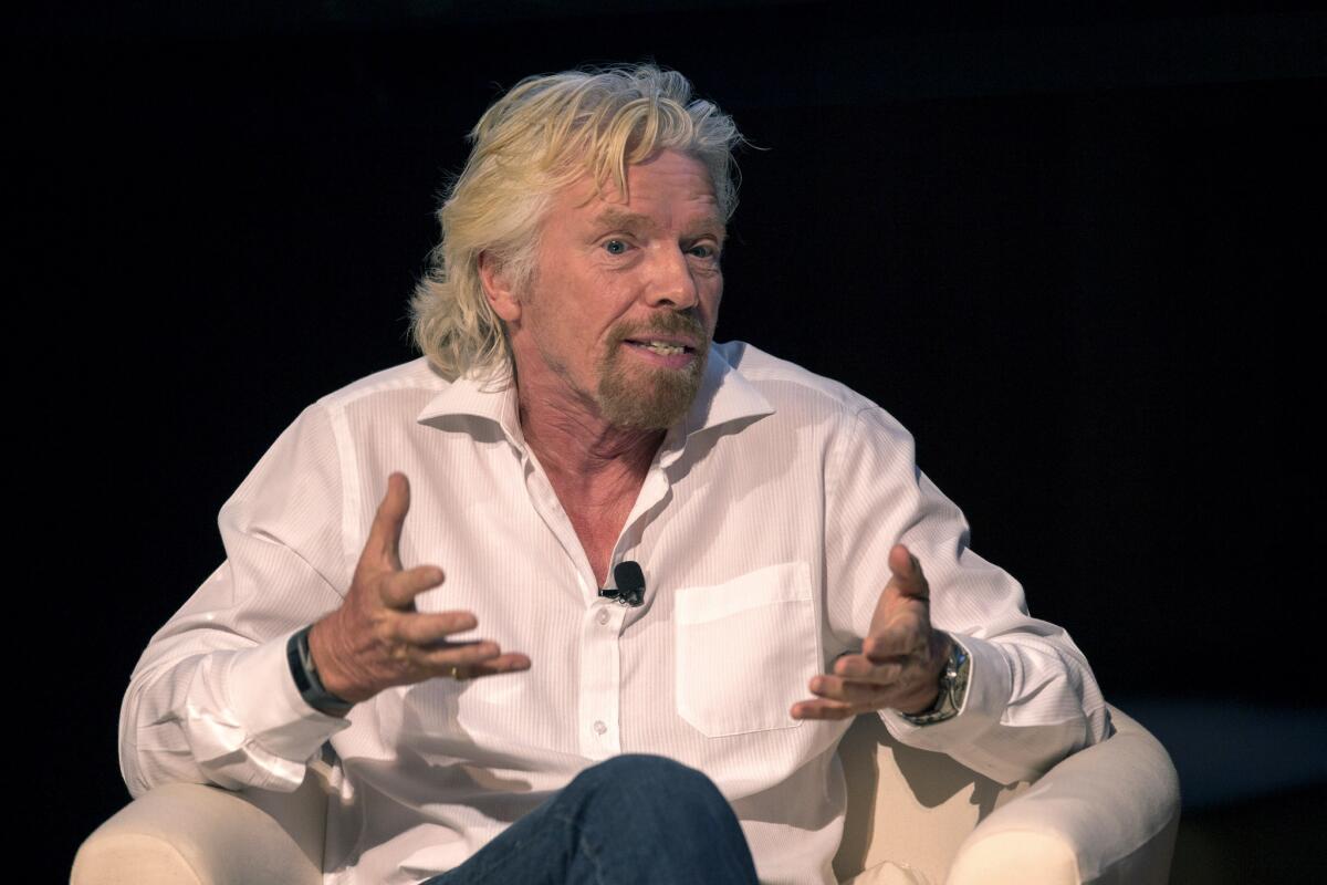 Richard Branson takes part in a New York City Climate Week event at the Morgan Library on Sept. 22.