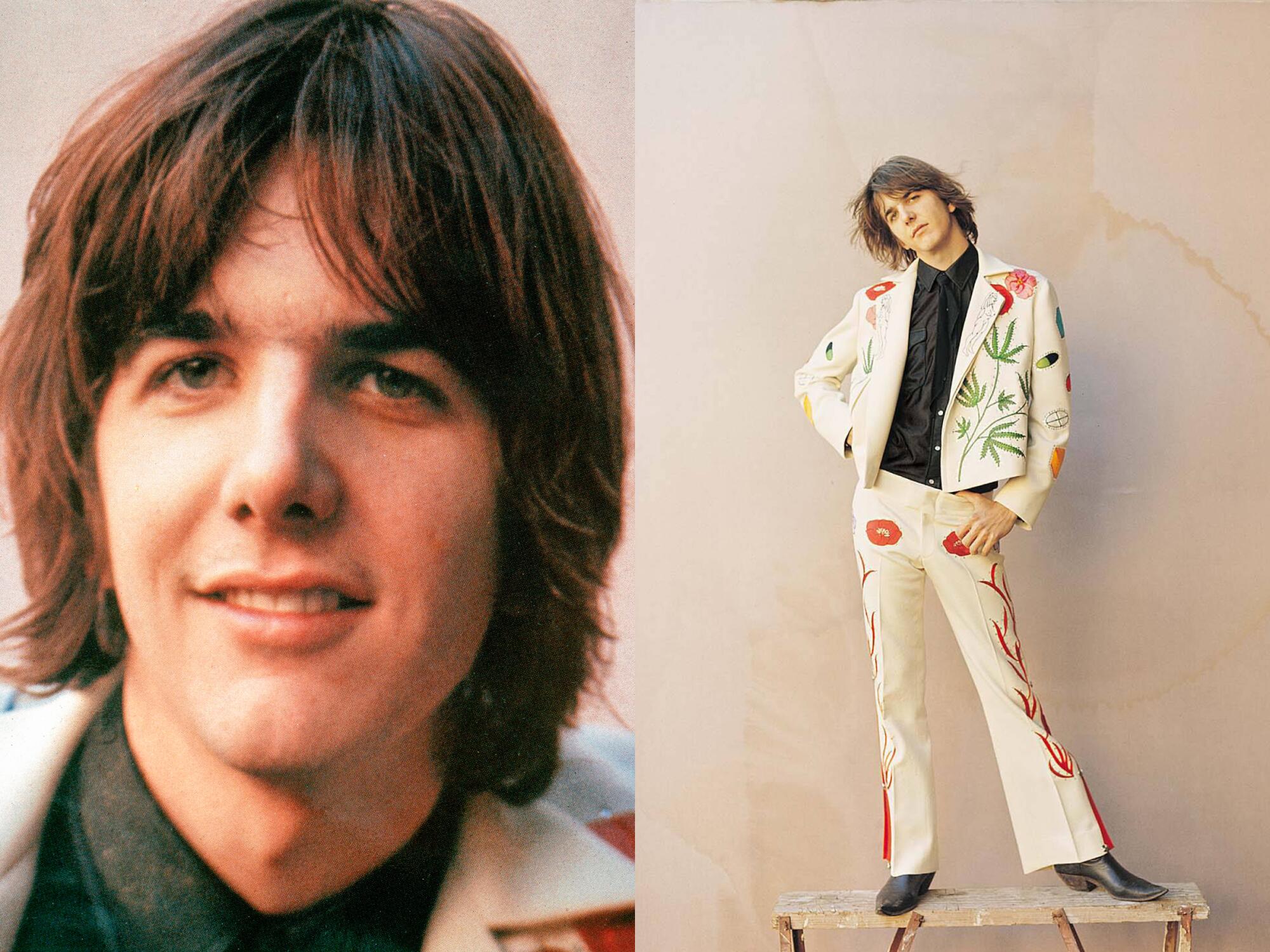 Portraits of Gram Parsons during his music career.