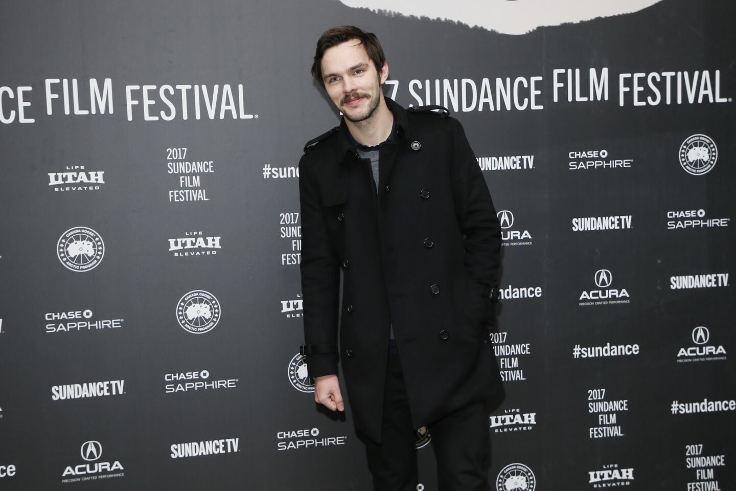 Actor Nicholas Hoult at the premiere of "Rebel In The Rye."