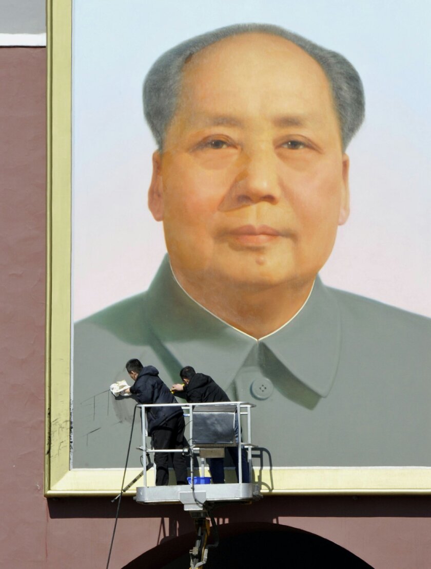 Chinese Man Jailed For Splashing Ink On Mao Zedong Portrait The San Diego Union Tribune