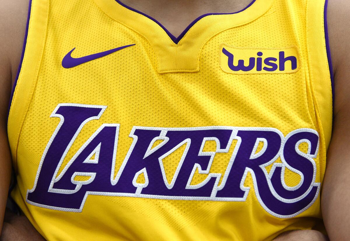 Lakers jersey.