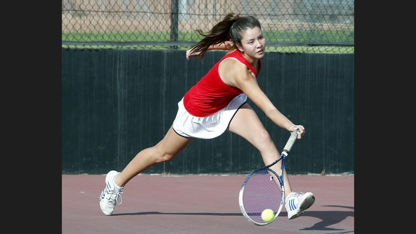 Photo Gallery: Glendale vs. Hemet in CIF semifinal girls' tennis