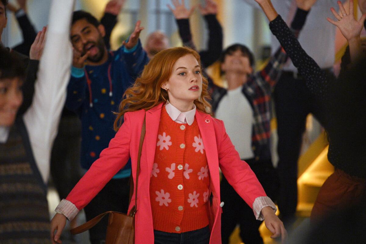In "Zoey’s Extraordinary Playlist," Jane Levy hears singing when there's no one there.